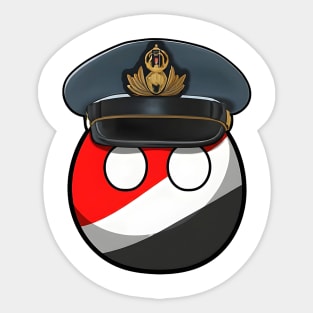 Sealand Polandball Countryball Design Sticker